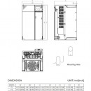 Przemiennik częstotliwości 3-fazowy 18,5 kW 400V AC Delta Electronics VFD38AMS43AFSHA